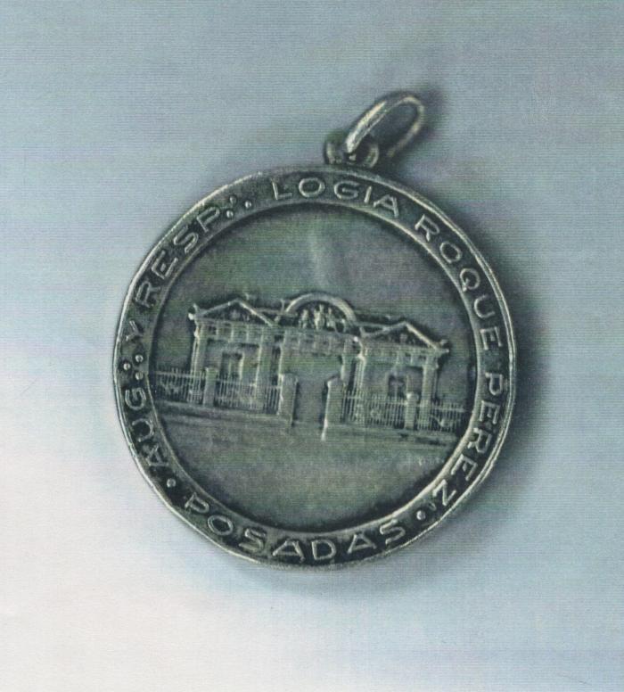 Medalla de la logia Roque Pérez nro 65.