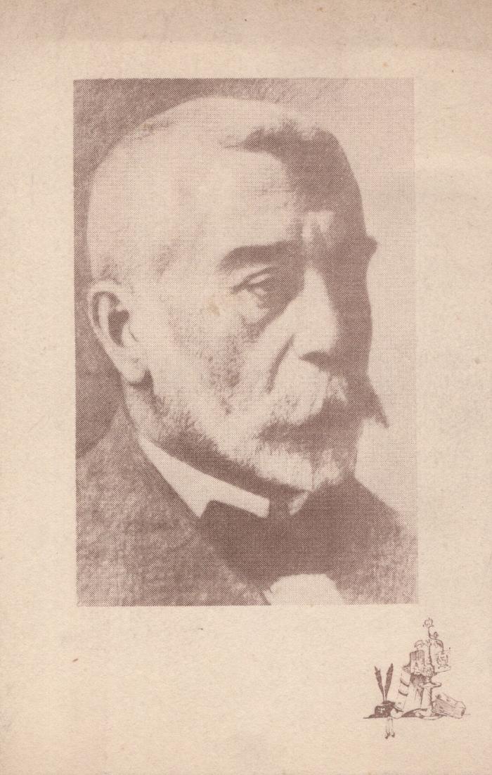 Tarjeta postal. Retrato de Joaquín V. González.