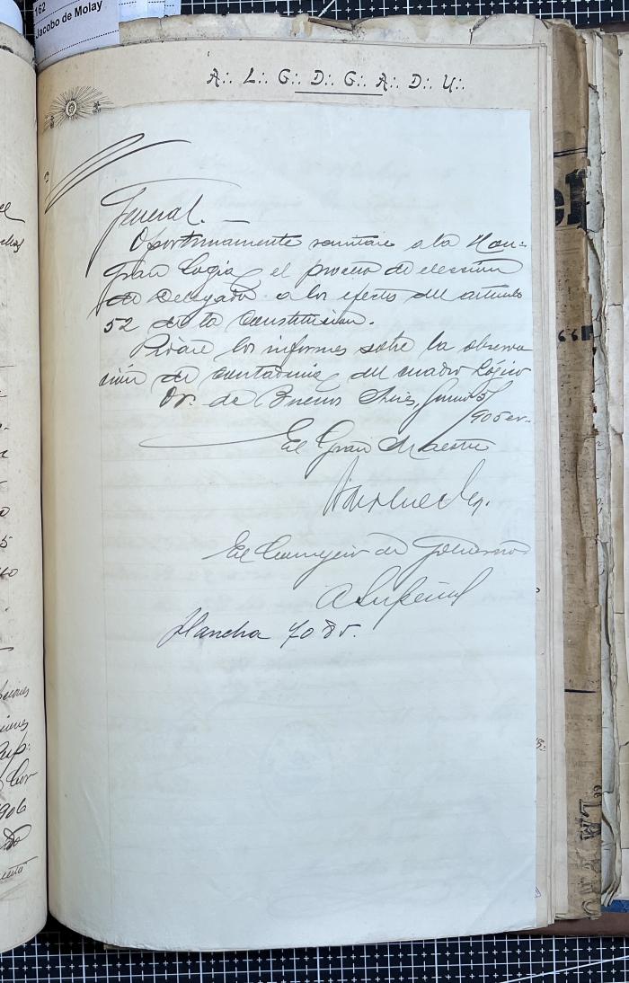 Documentación de R:. L:. Piedad y Unión N° 34.