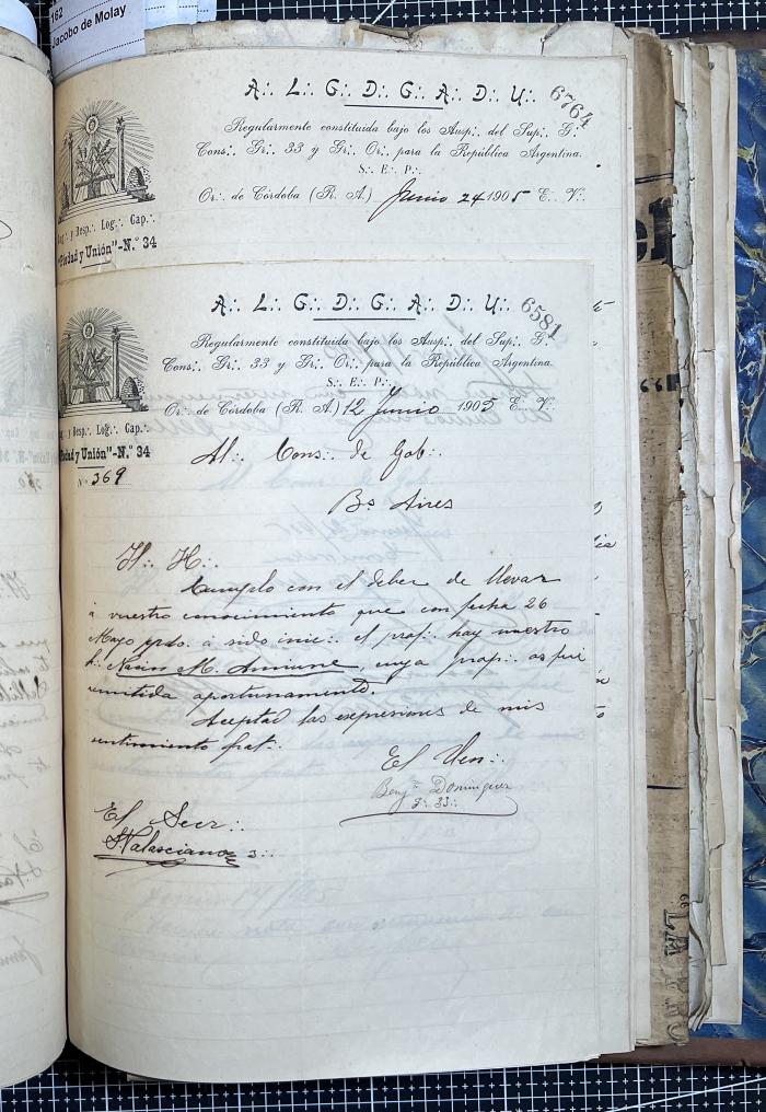Documentación de R:. L:. Piedad y Unión N° 34.