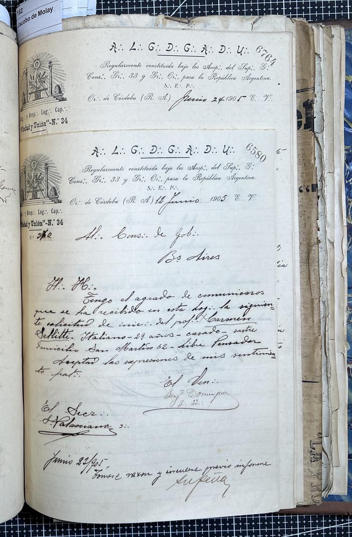 Documentación de R:. L:. Piedad y Unión N° 34.