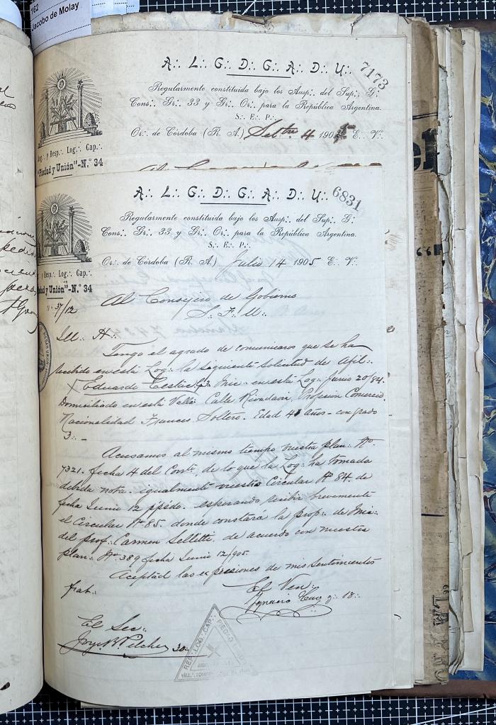 Documentación de R:. L:. Piedad y Unión N° 34.