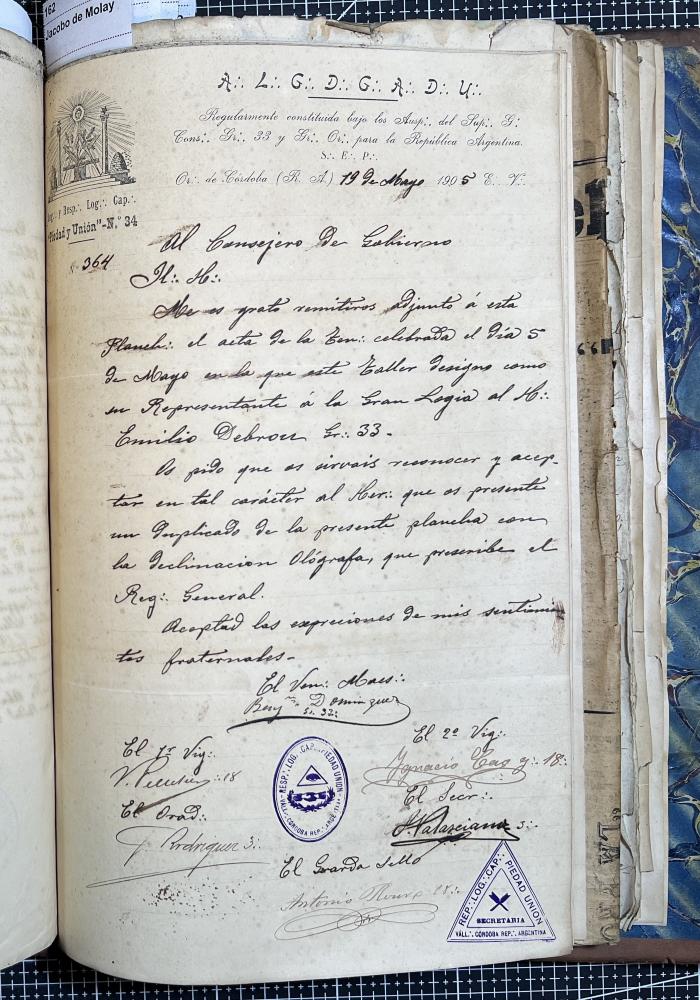 Documentación de R:. L:. Piedad y Unión N° 34.