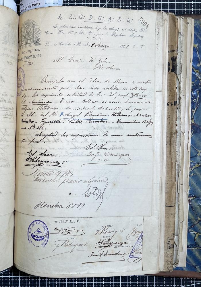 Documentación de R:. L:. Piedad y Unión N° 34.