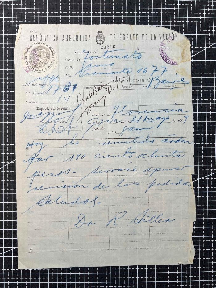 Documentación de R:. L:. Luchador del Chaco Nº 151.