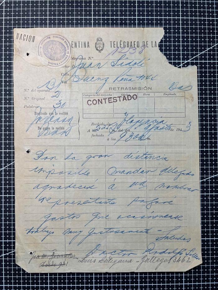 Documentación de R:. L:. Luchador del Chaco Nº 151.