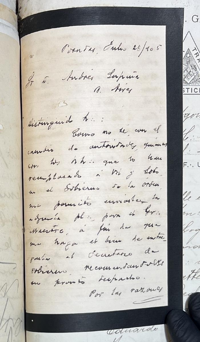 Documentación de R:. L:. Roque Pérez Nº 65.