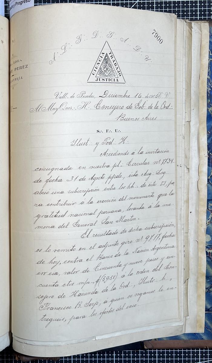 Documentación de R:. L:. Roque Pérez Nº 65.