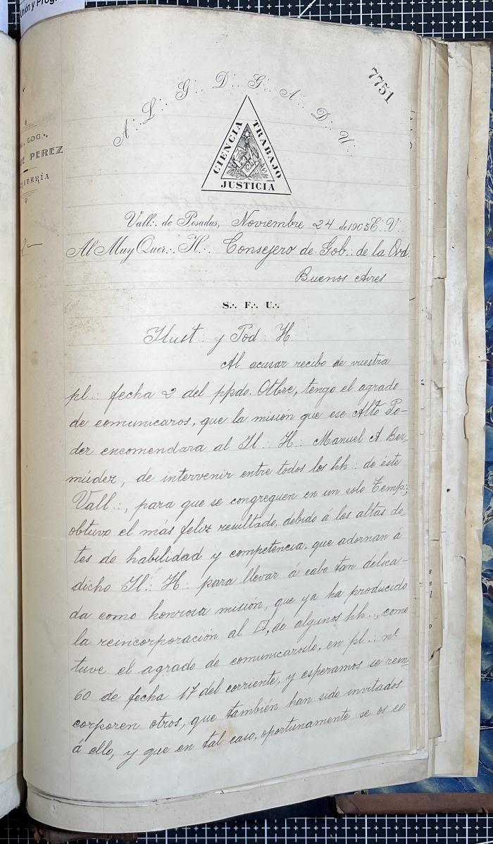 Documentación de R:. L:. Roque Pérez Nº 65.