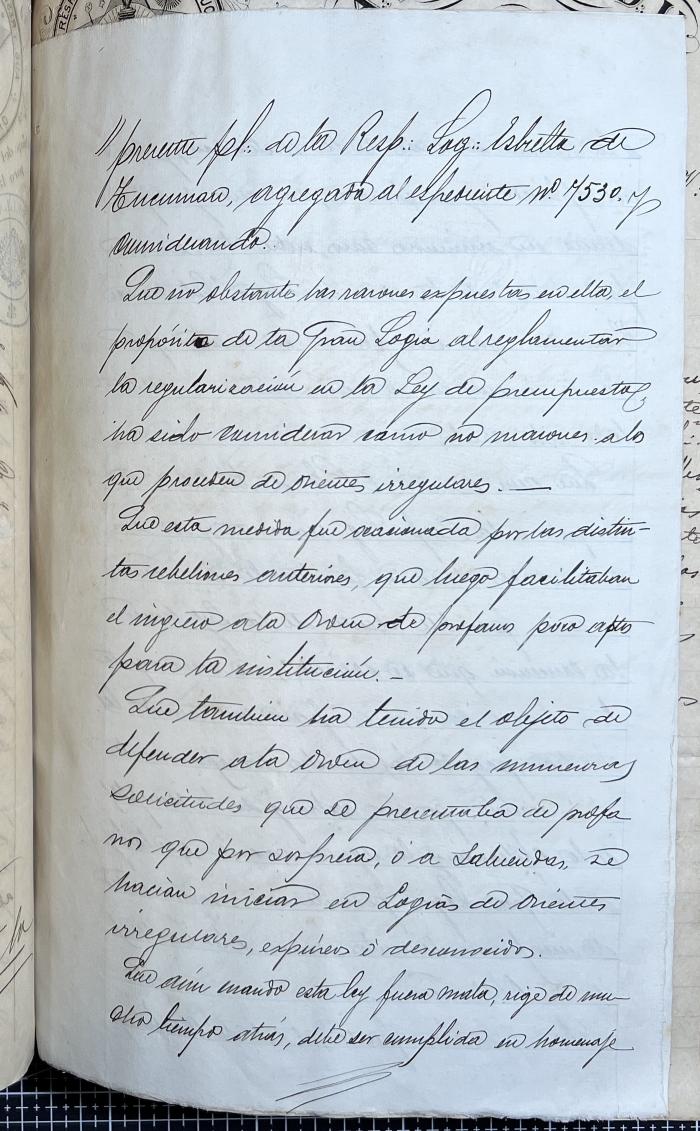 Documentación de R:. L:. Estrella de Tucumán Nº 71.