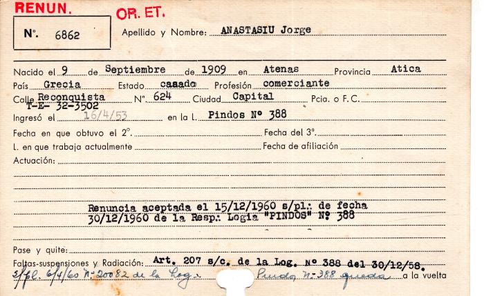 Ficha de miembro de Jorge Anastasiu.