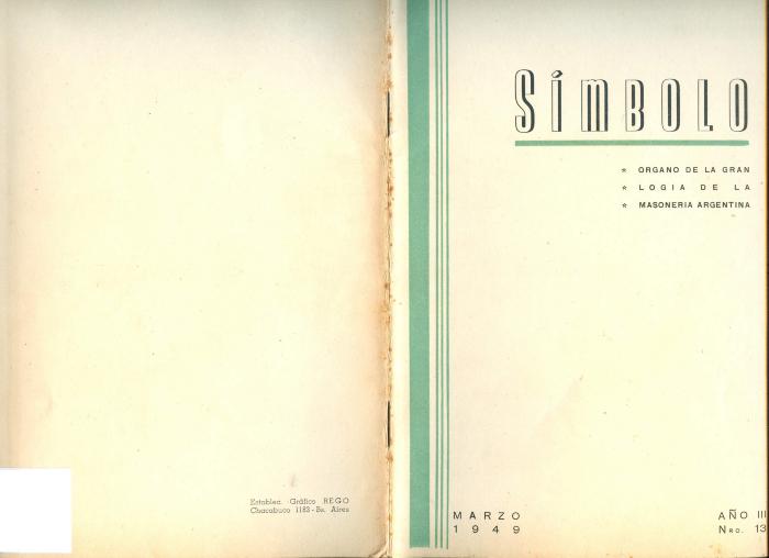 Revista Símbolo Nª 13.