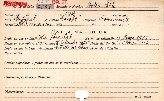 Ficha de miembro de Pablo Bolea.