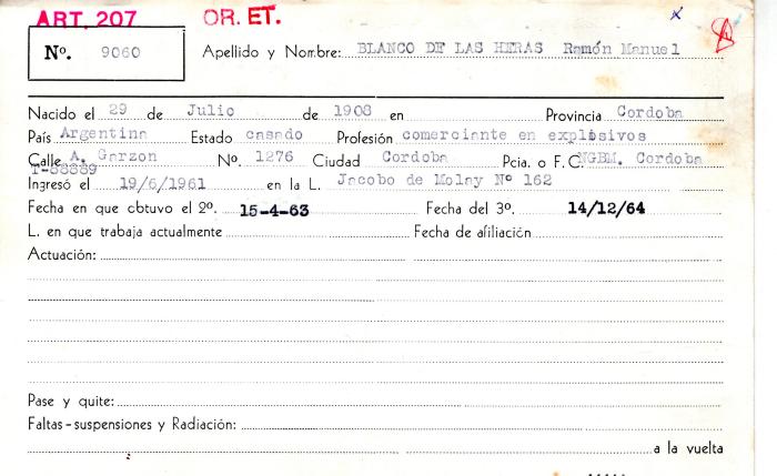 Ficha de miembro de Ramón Manuel Blanco de las Heras.