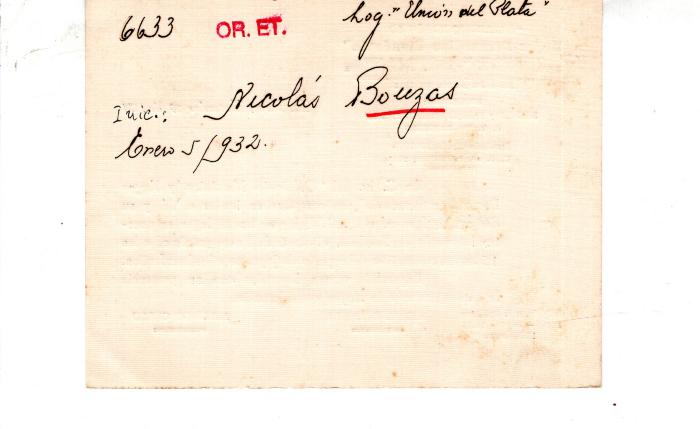 Ficha de miembro de Nicolás Bouzas.