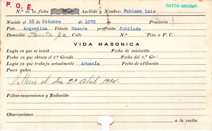 Ficha de miembro de Luis Fabiano.